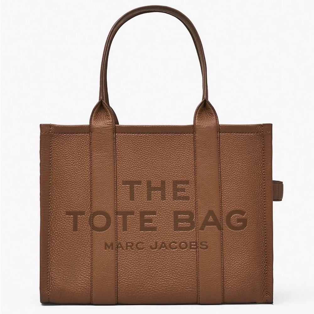 Marc Jacobs Large Leather Tote with Structured Design - Argan Oil